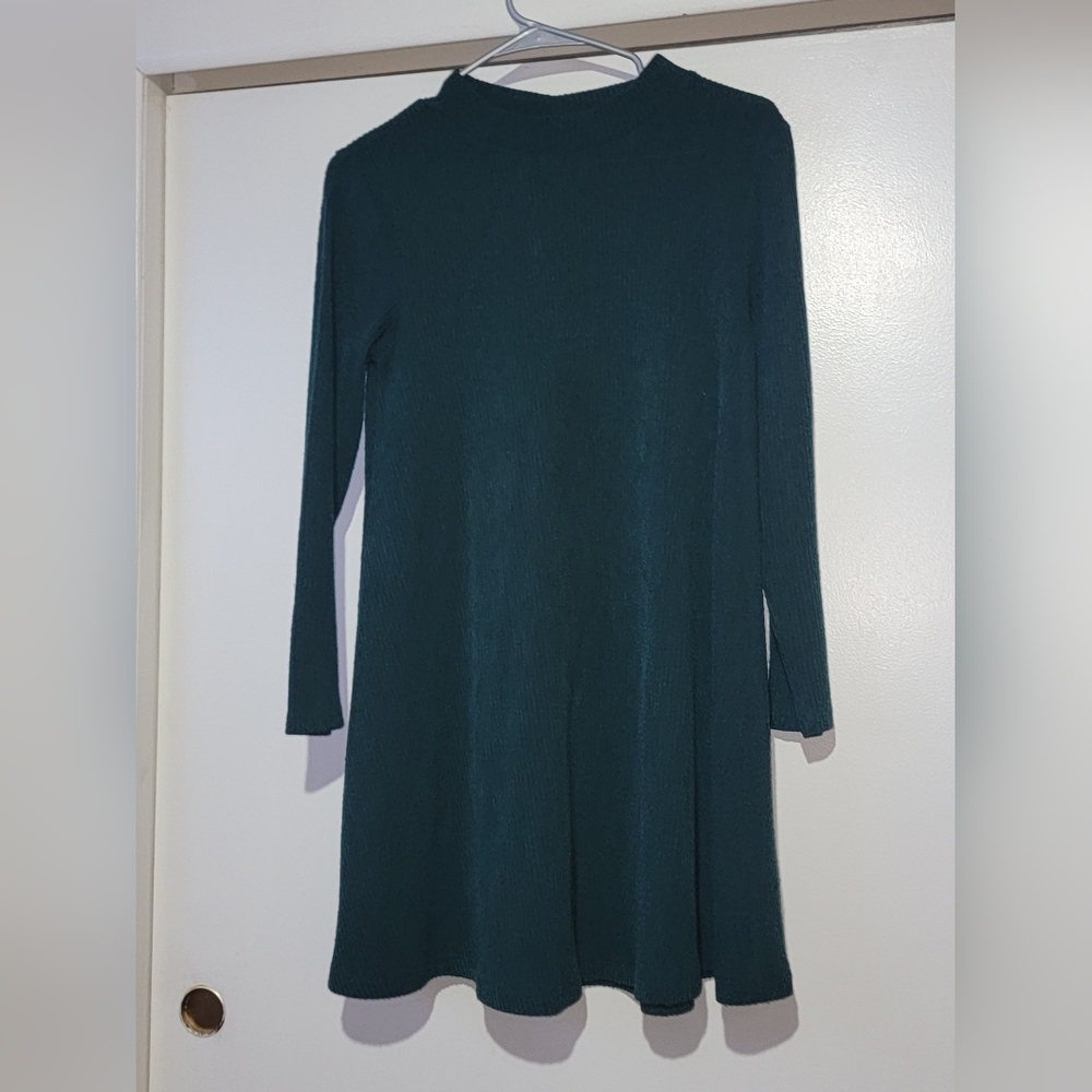 Old Navy Teal Long-Sleeve Dress